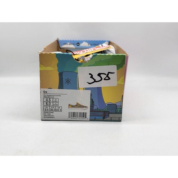 Vans Era Shoes Mens Size 4.5 Womens 6 Yellow Simpsons Itchy Scratchy Krusty Show - Picture 13 of 13